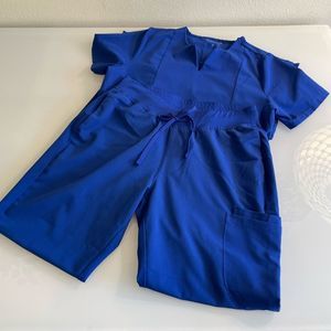 Women's Blue Scrub Set